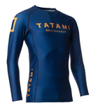 KATAKANA LONG SLEEVE Tatami Grappling RASHGUARD - Marineblå