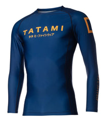 KATAKANA LONG SLEEVE Tatami Grappling RASHGUARD - Marineblå